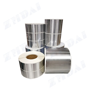 Brushed silver paper label