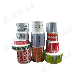 Fragile paper labels